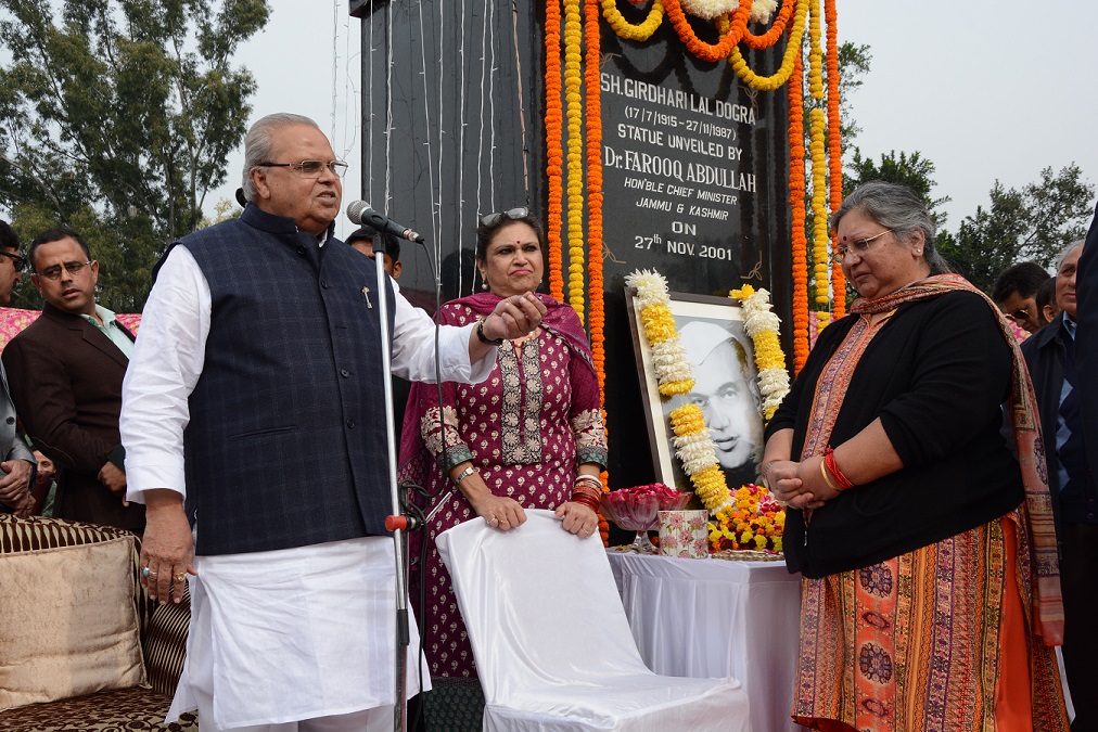 Governor pays tribute to Girdhari Lal Dogra