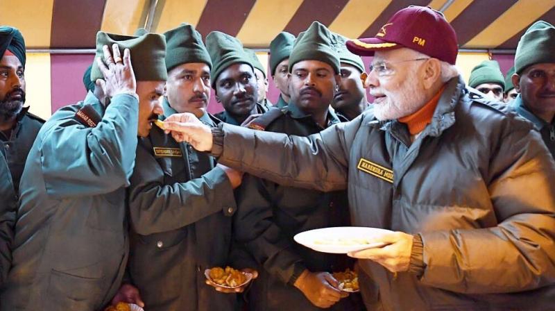PM celebrates Diwali with soldiers near India-China border
