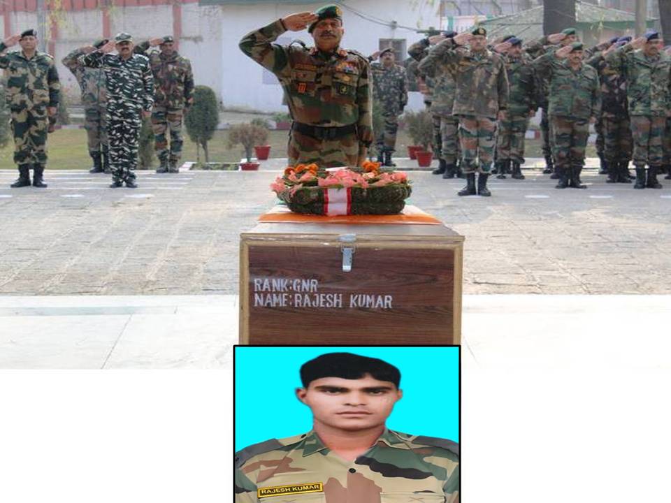 Army pays tributes to slain soldier