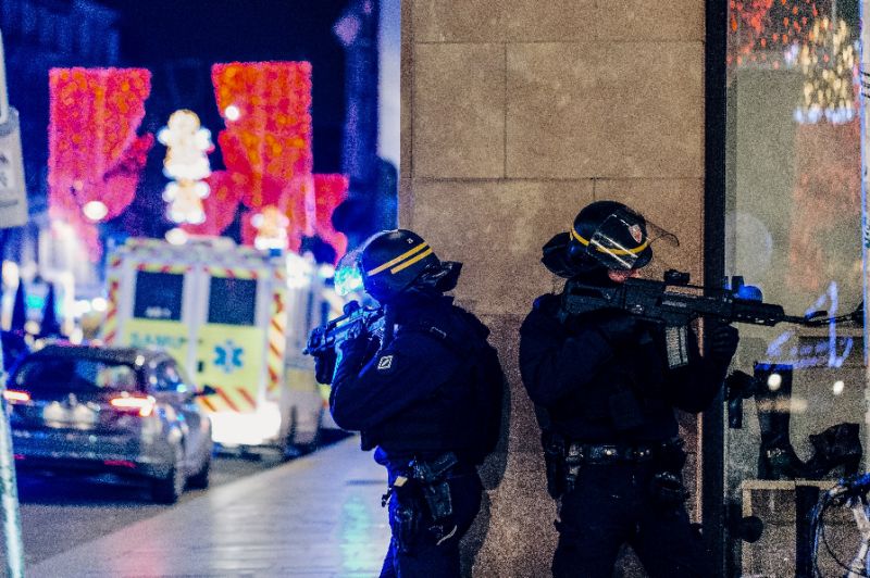 Hunt for gunman after Strasbourg market attack kills three