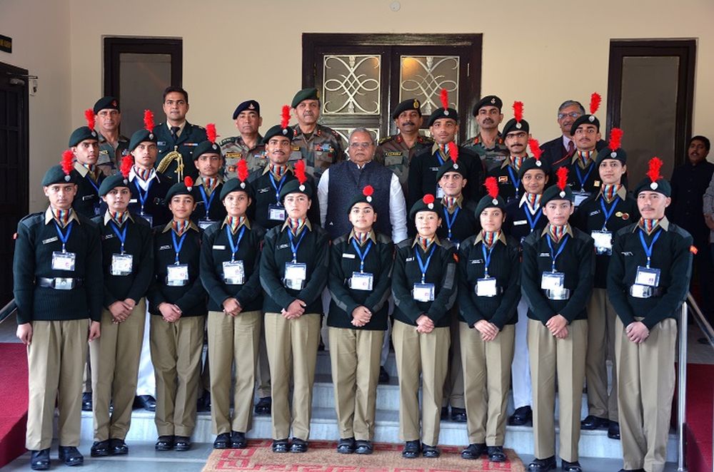 Governor interacts with NCC’s Republic Day contingent