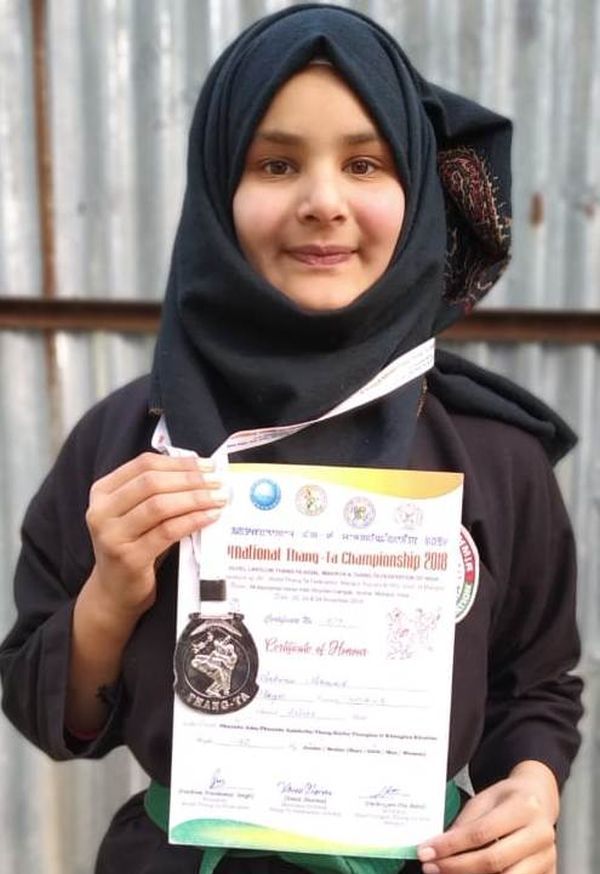 North Kashmir girls shine in International Thang Ta Championship