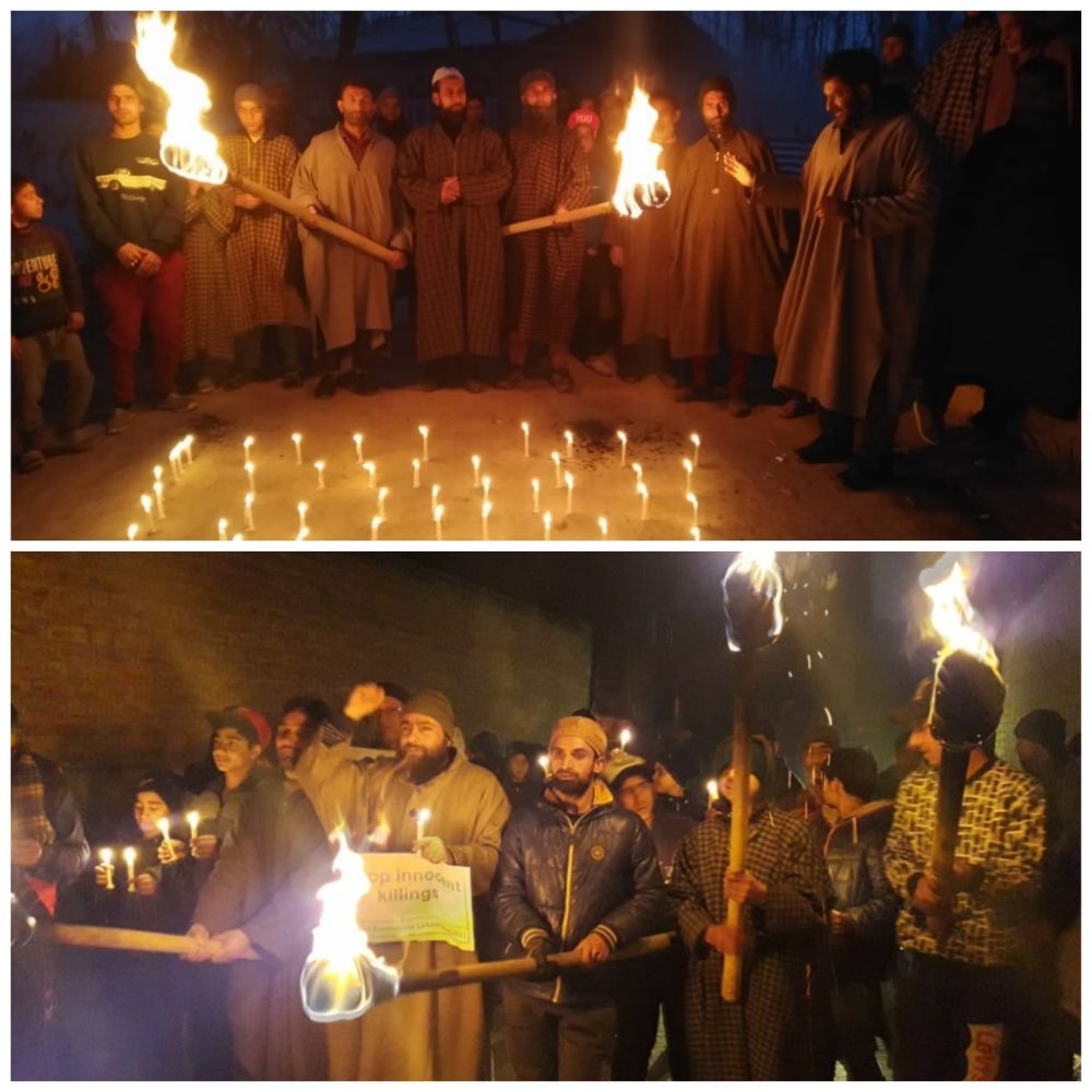 JKLF, Hurriyat G activists hold candle light protests