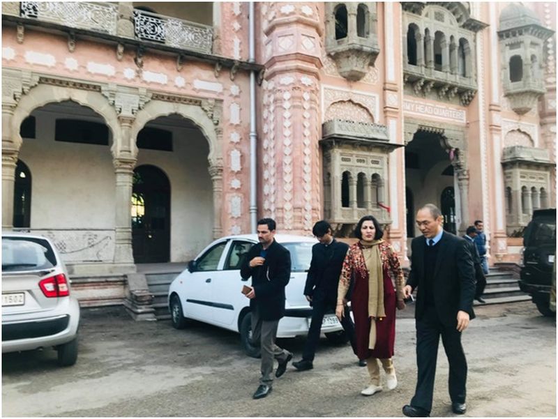 Sampheal inspects conservation work of Mubarak Mandi Heritage Complex