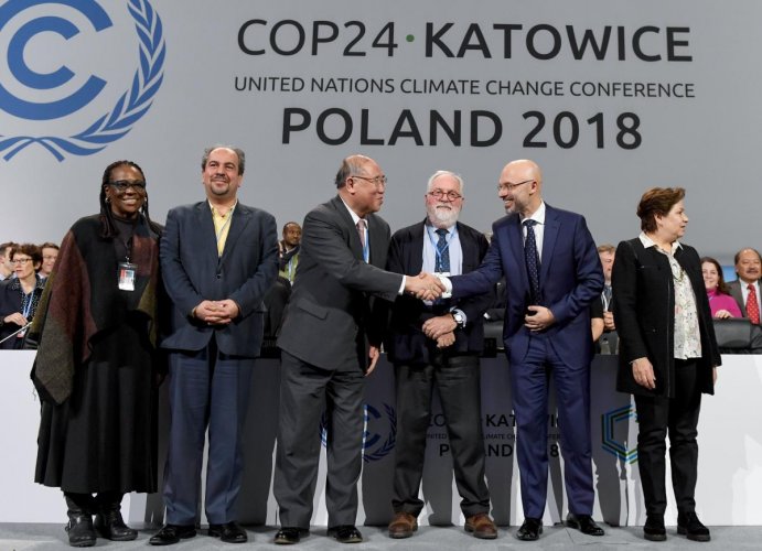 Nations agree rulebook for Paris climate treaty