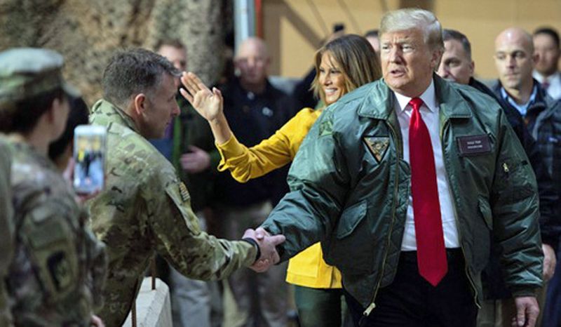 America cannot be world’s policeman: Trump tells US troops in Iraq