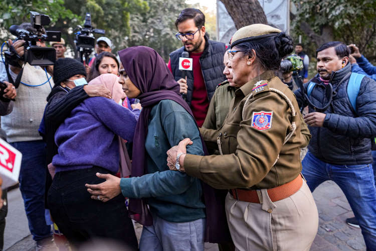 Documentary row: Hindu Sena puts up anti-BBC placards outside organisation’s Delhi office