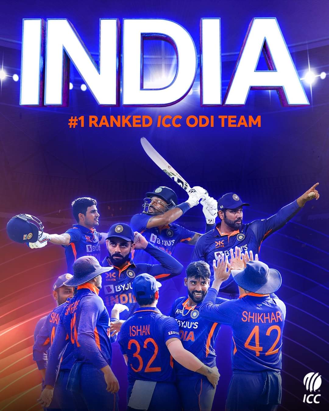 India go top of ODI rankings with series win over New Zealand