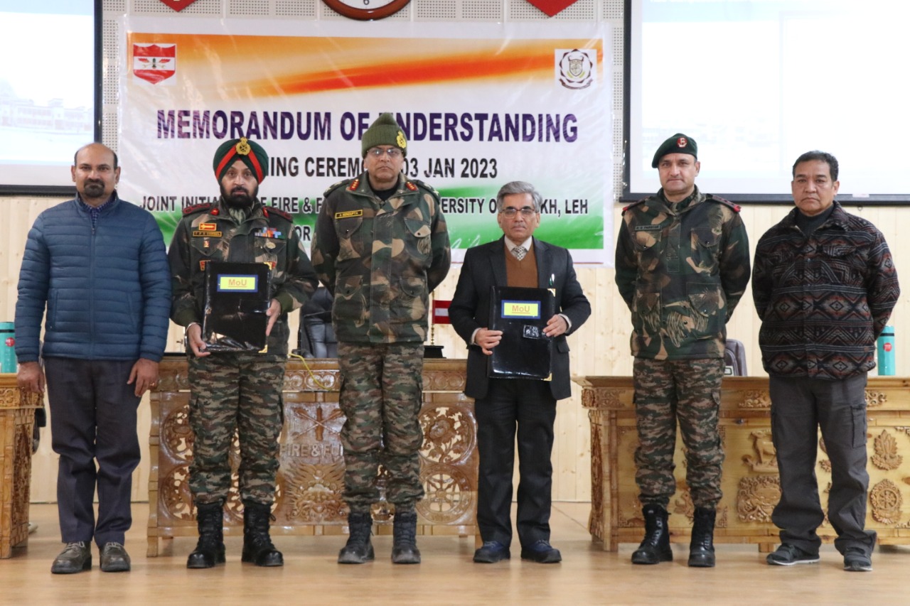 UoL and Fire and Fury Corps sign MoU for professional edu of Indian Army