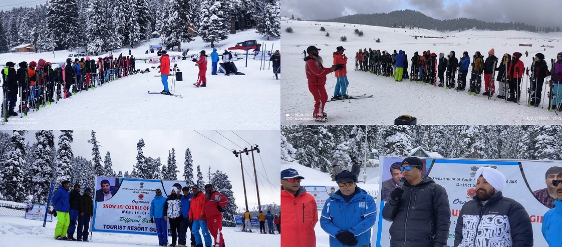 Youth Services & Sports starts snow skiing course for girls at Gulmarg