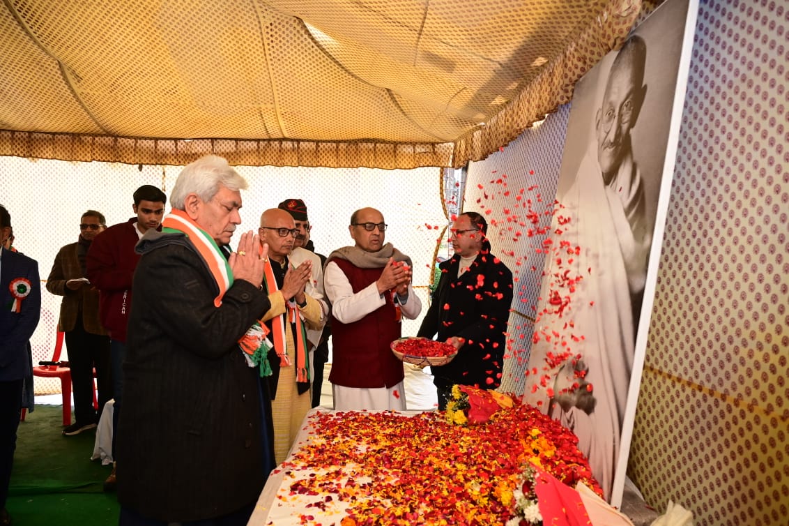 Bapu’s ideals of truth and non-violence are guiding light for peaceful co-existence: LG 