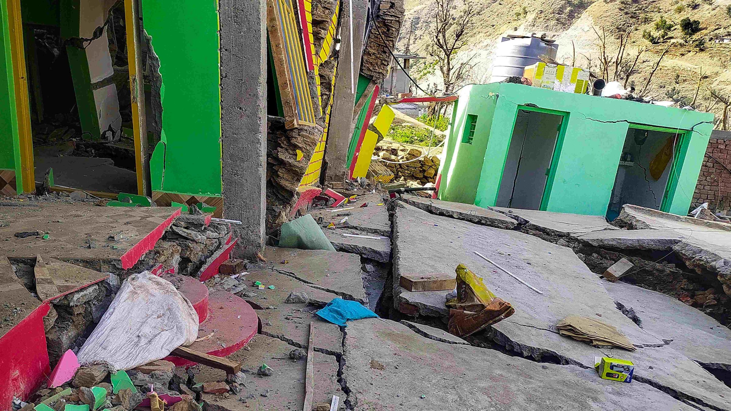 Expansion work on highway: 5 families evacuated after houses develops cracks in Ramban