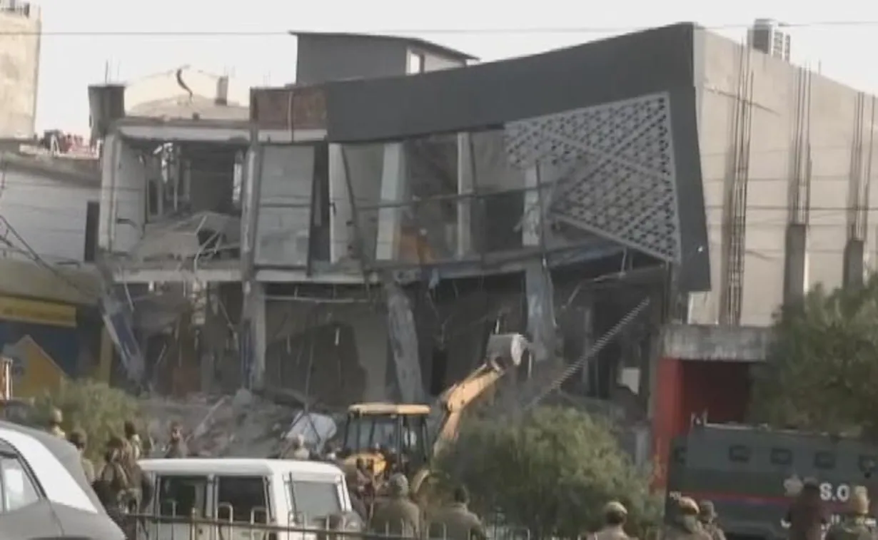  Anti-encroachment drive: Car showroom demolished amid tight security in Jammu