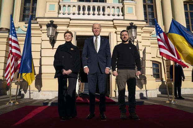Biden visits Ukraine ahead of war anniversary
