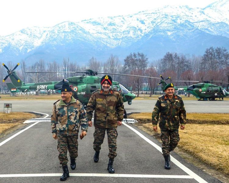 CDS Chauhan visits Kashmir