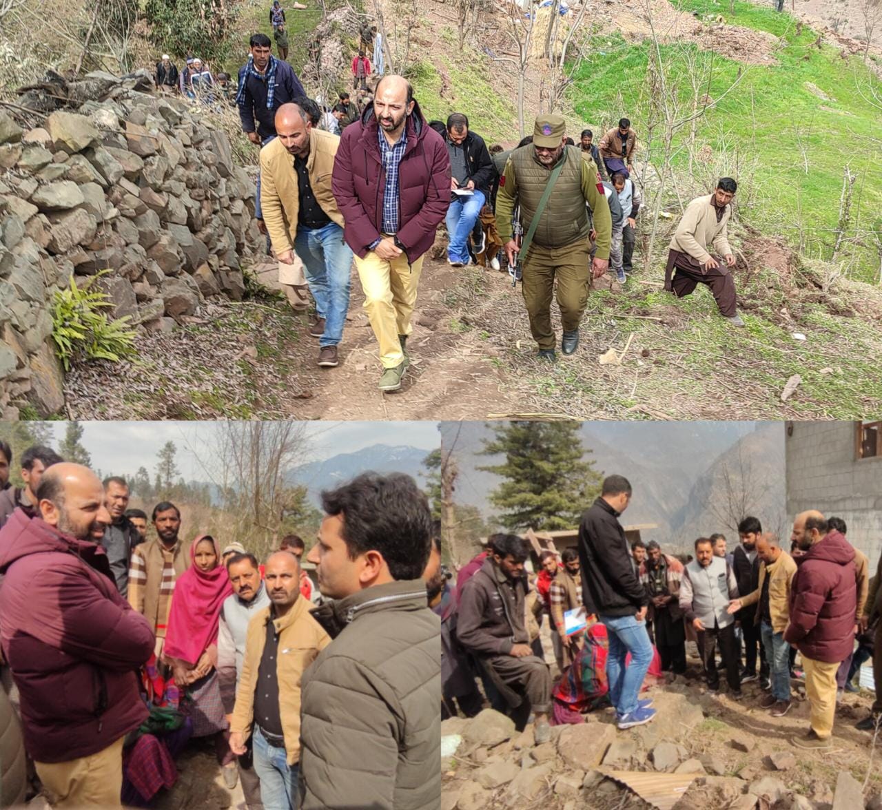 DC Ramban visits sinking area at Duksar Dalwa, assesses damage to Houses