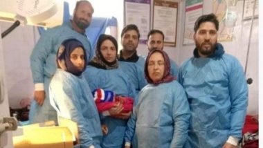 Doctors assist in childbirth over video-call in snow-covered Keran