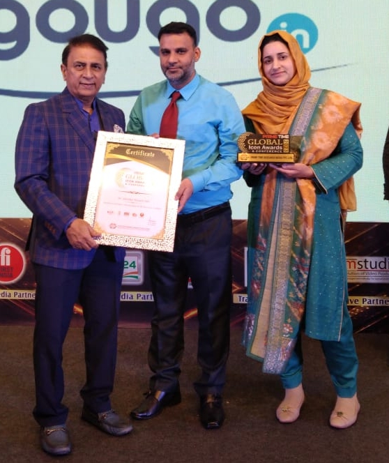 Dr Showkat Hussain Tali receives Global Icon Award