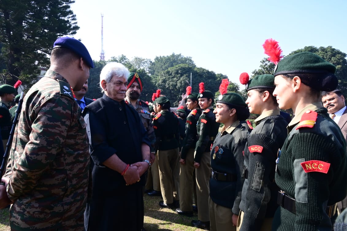 LG Sinha seeks active involvement of NCC in anti-drugs campaigns in J&K