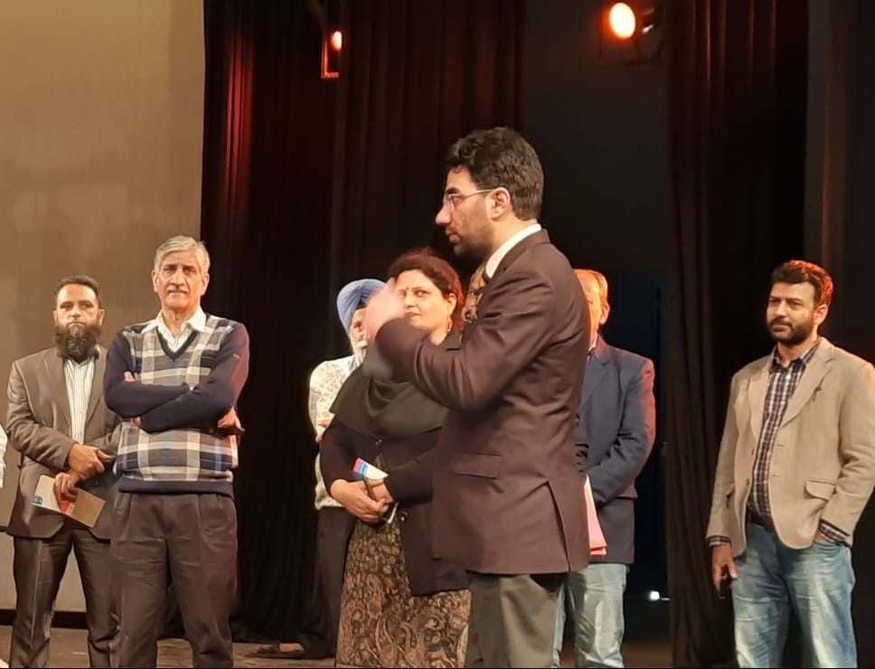 Secretary Culture visits JKAACL, Abhinav Theatre