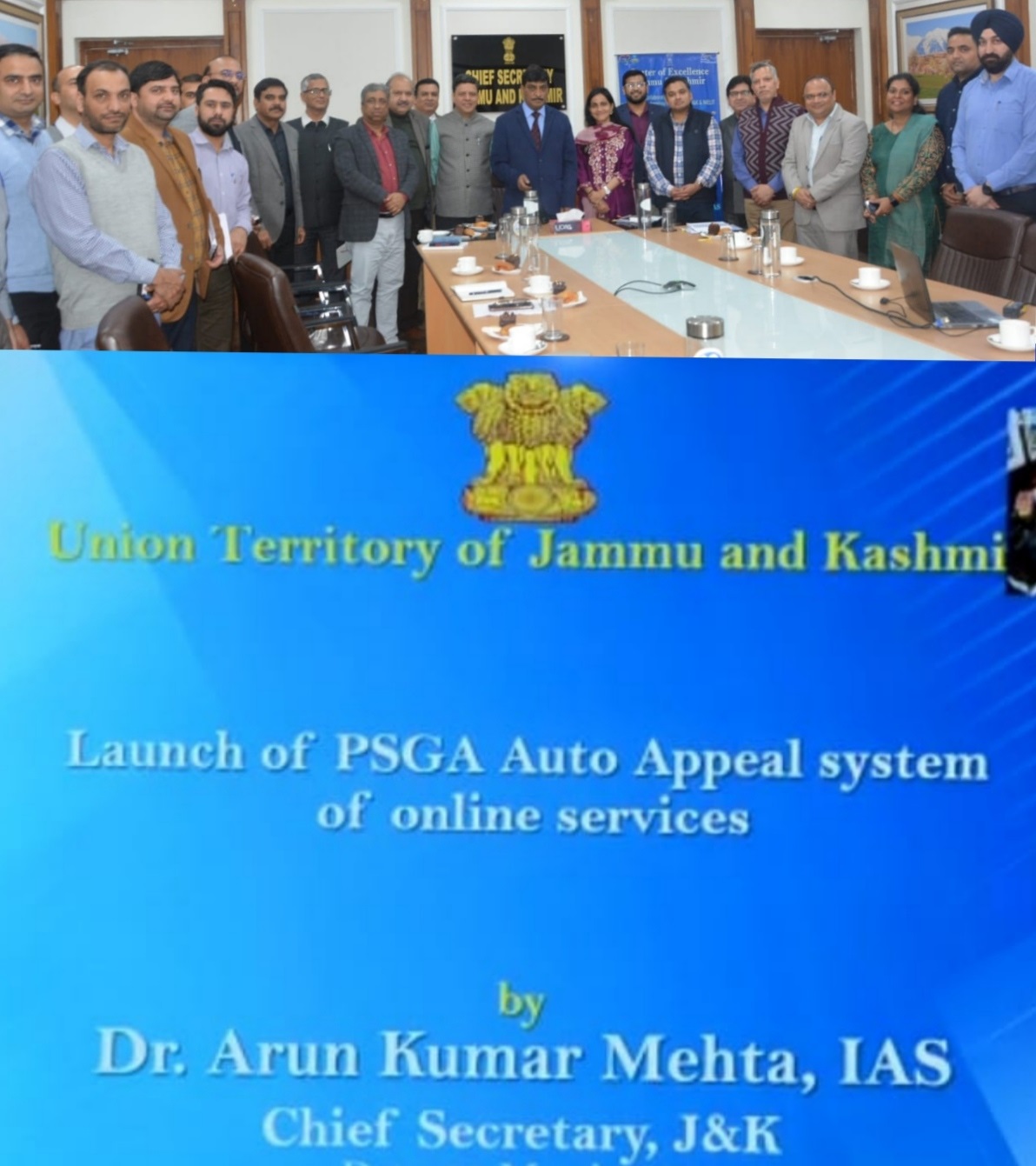 J&K first in country to start PSGA auto-appeal for online services: Chief Secretary