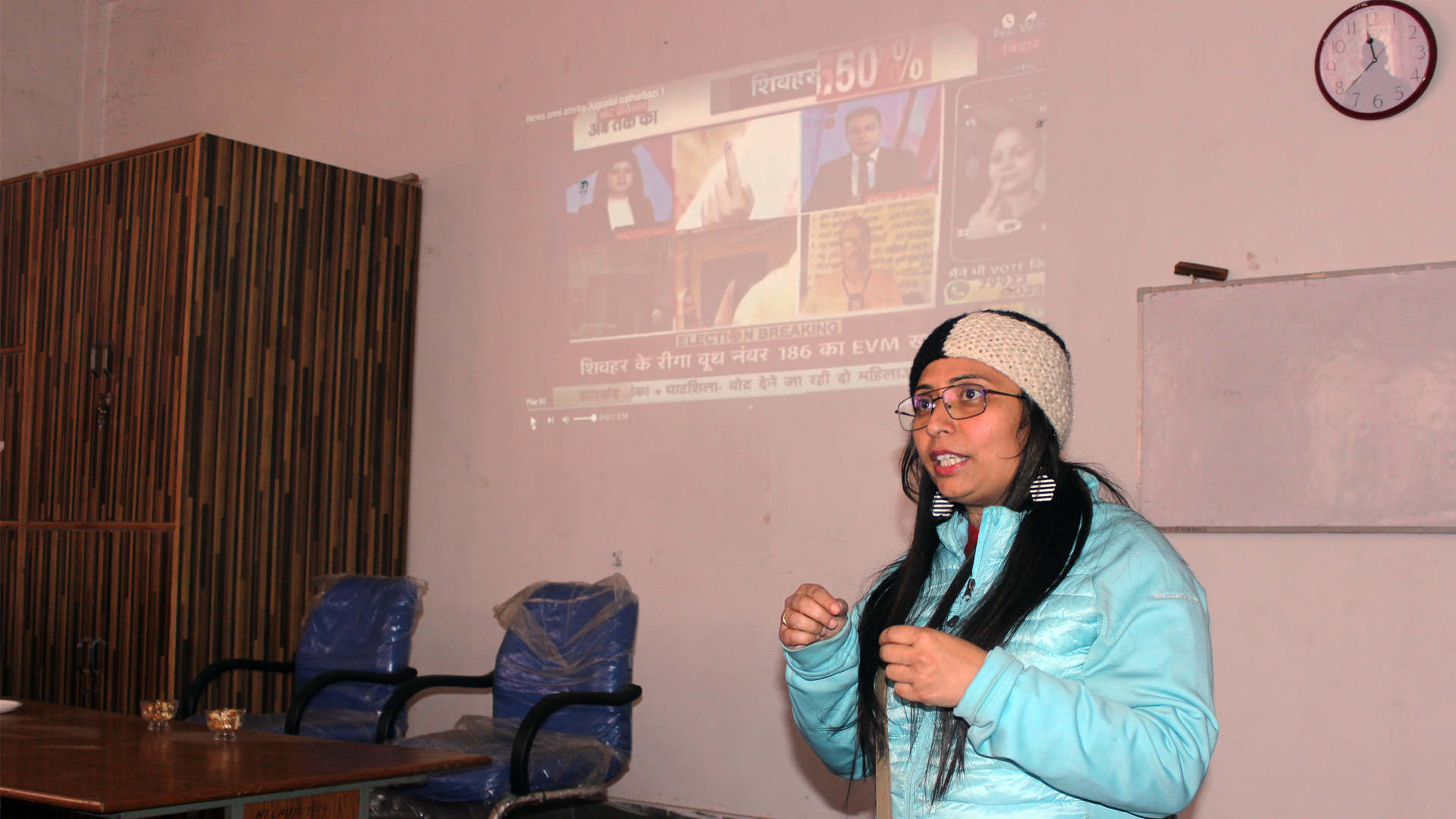 Noted journalist from Jharkhand interacts with students at IUST