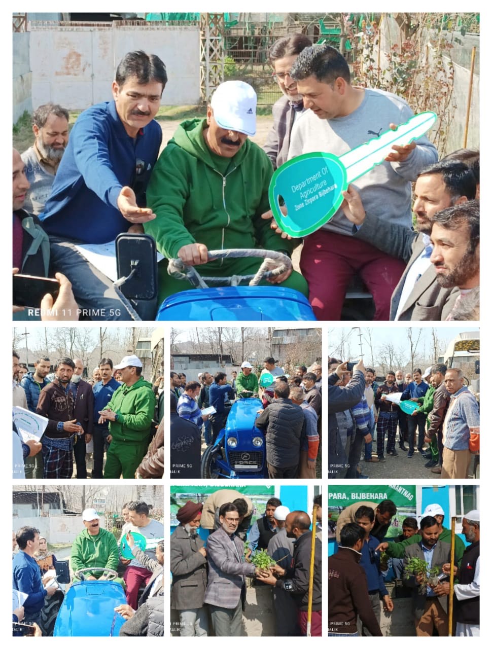 Dir Agri inaugurates hi-tech poly houses at Arwani Anantnag, Khadniyar Baramulla