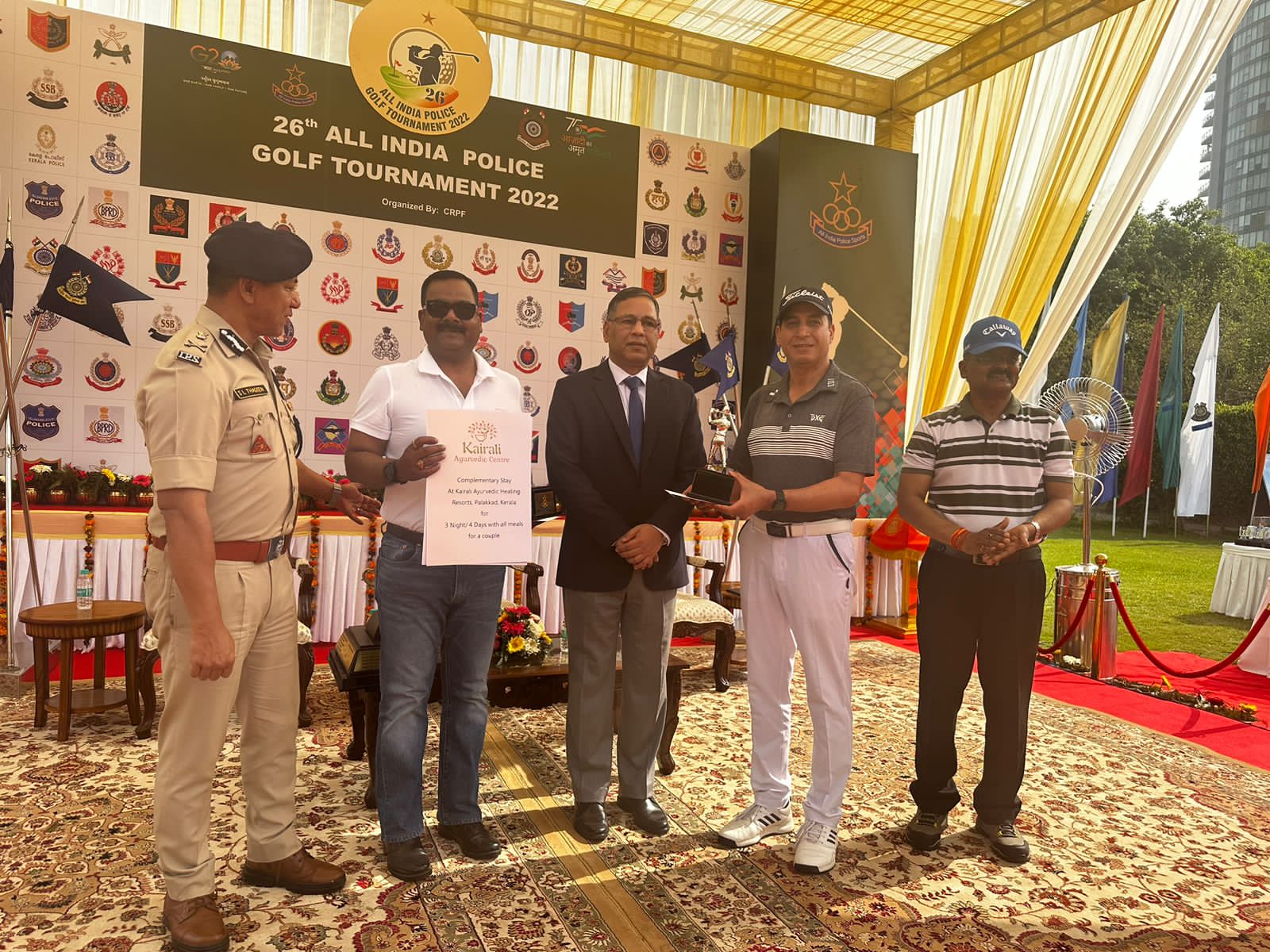 ADGP Alok Kumar, SSP Pawan Parihar win Golf Gross Team Trophy