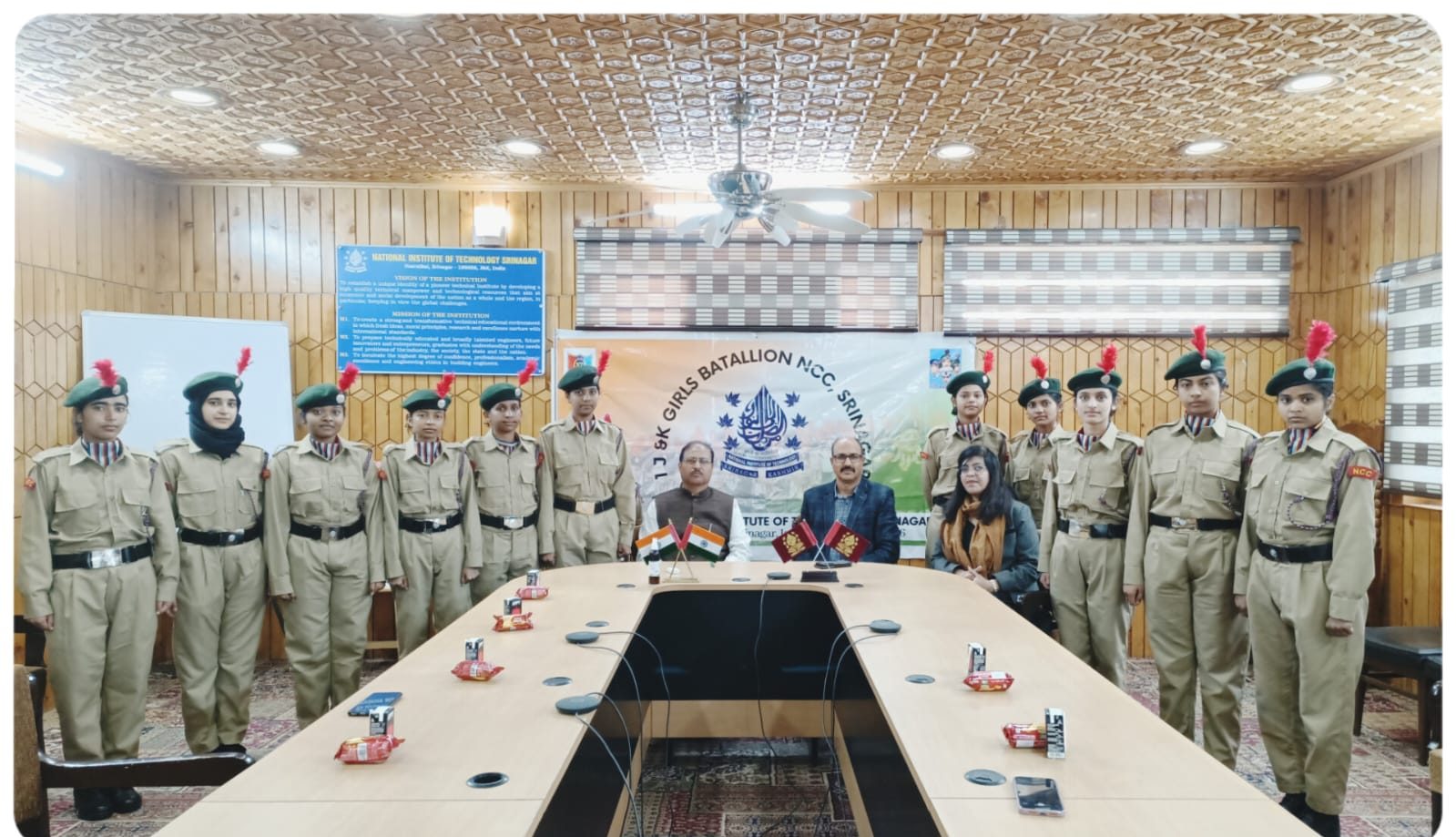 Director NIT Srinagar holds meeting with NCC cadets