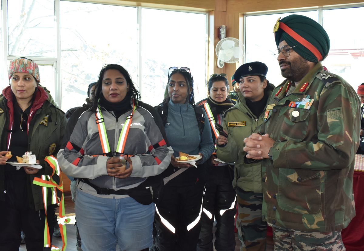 CoS Fire and Fury Corps flags off ‘All Women Motorbike Tour of Eastern Ladakh’