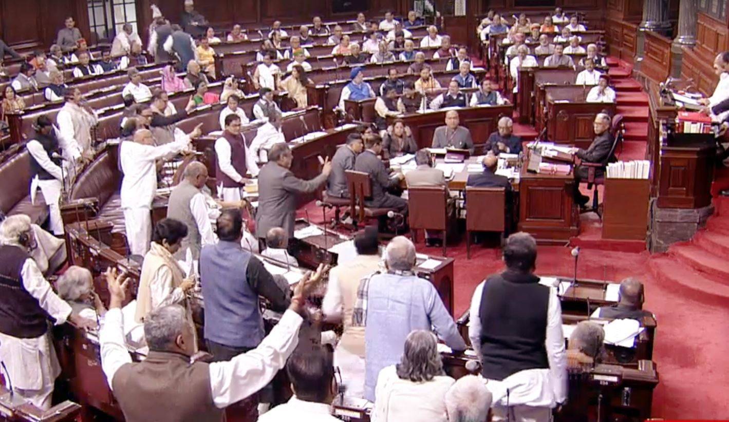 Rajya Sabha adjourned till Monday amid uproar