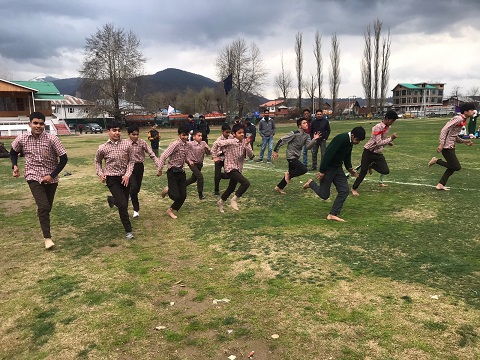 Selection trials for admission to KISC in Rowing kickstart from Baramulla