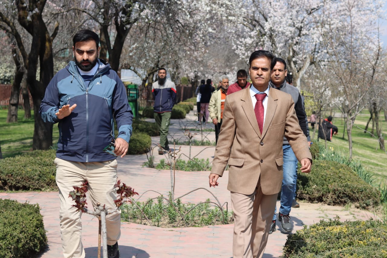 Sprawling Badamwari Garden dazzling in bloom