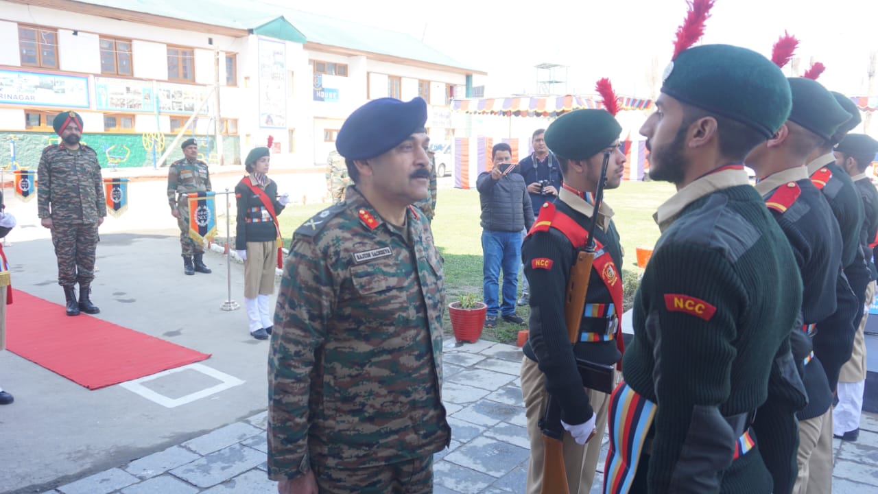 ADG NCC Directorate J-K and Ladakh visits NCC group HQ Srinagar