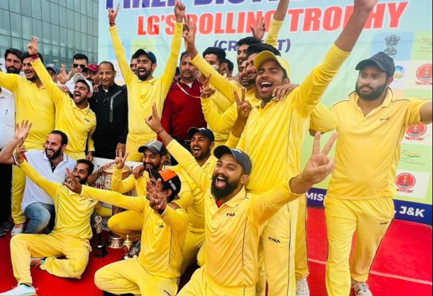 Youth Services & Sports Department felicitates winner of LG Rolling Cricket Trophy-2023