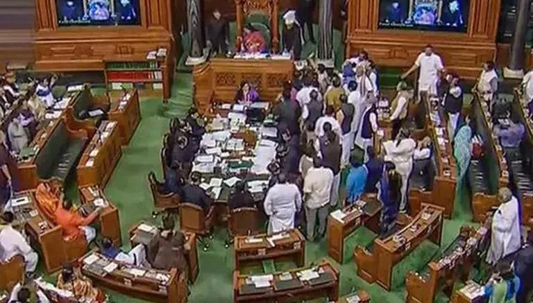 Parliament adjourned for day amid Opposition, govt face-off over Rahul’s remarks