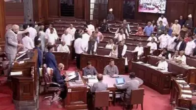 Lok Sabha adjourned for day due to protests over Rahul’s remarks in UK