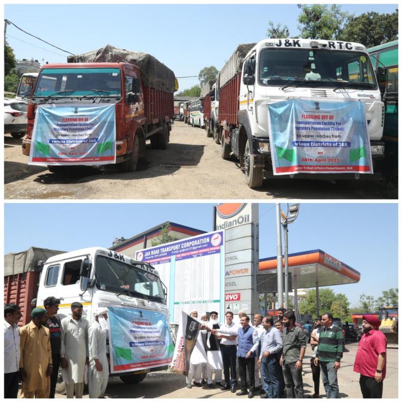 100 trucks flagged off to facilitate migratory tribal population