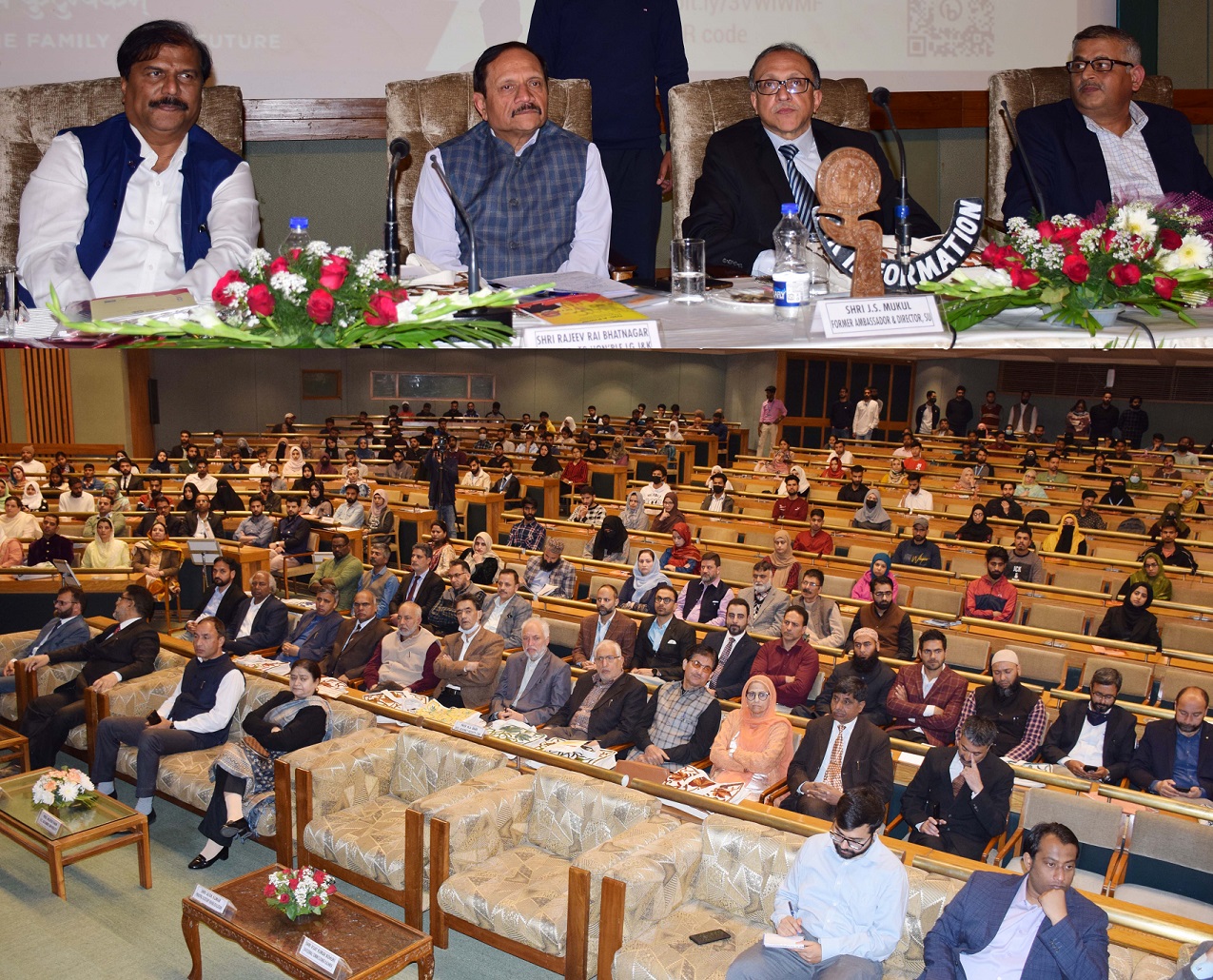 Advisor Bhatnagar addresses ‘G-20 University Connect; Engaging Young Minds’ lecture series at SKICC