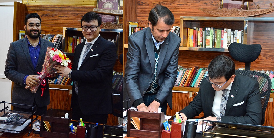 Minga Sherpa assumes charge as Director Information