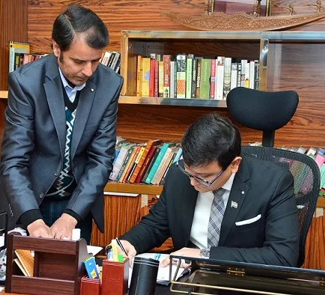 Minga Sherpa assumes charge as Director Information