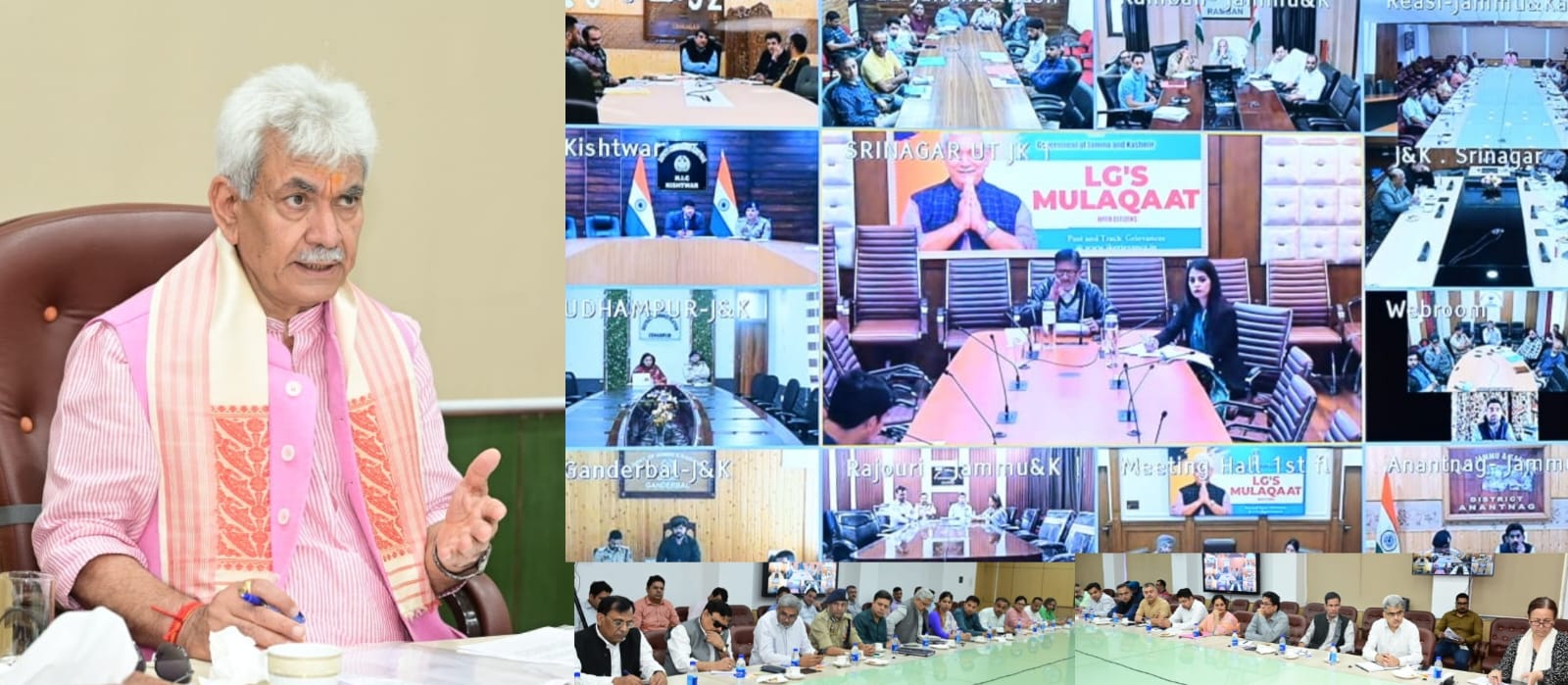 Timely redressal of citizens’ complaints top priority of admin: LG Sinha