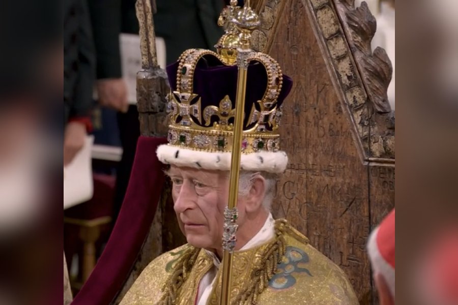 Charles crowned King of UK with the Imperial State Crown at historic ceremony