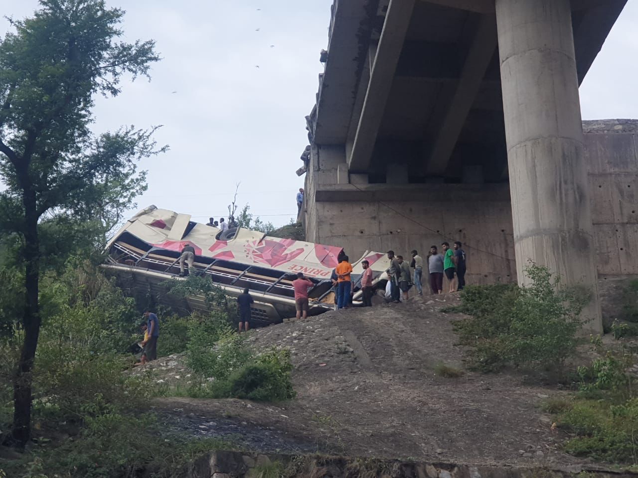 10 dead, 55 injured after bus falls into gorge in Jammu