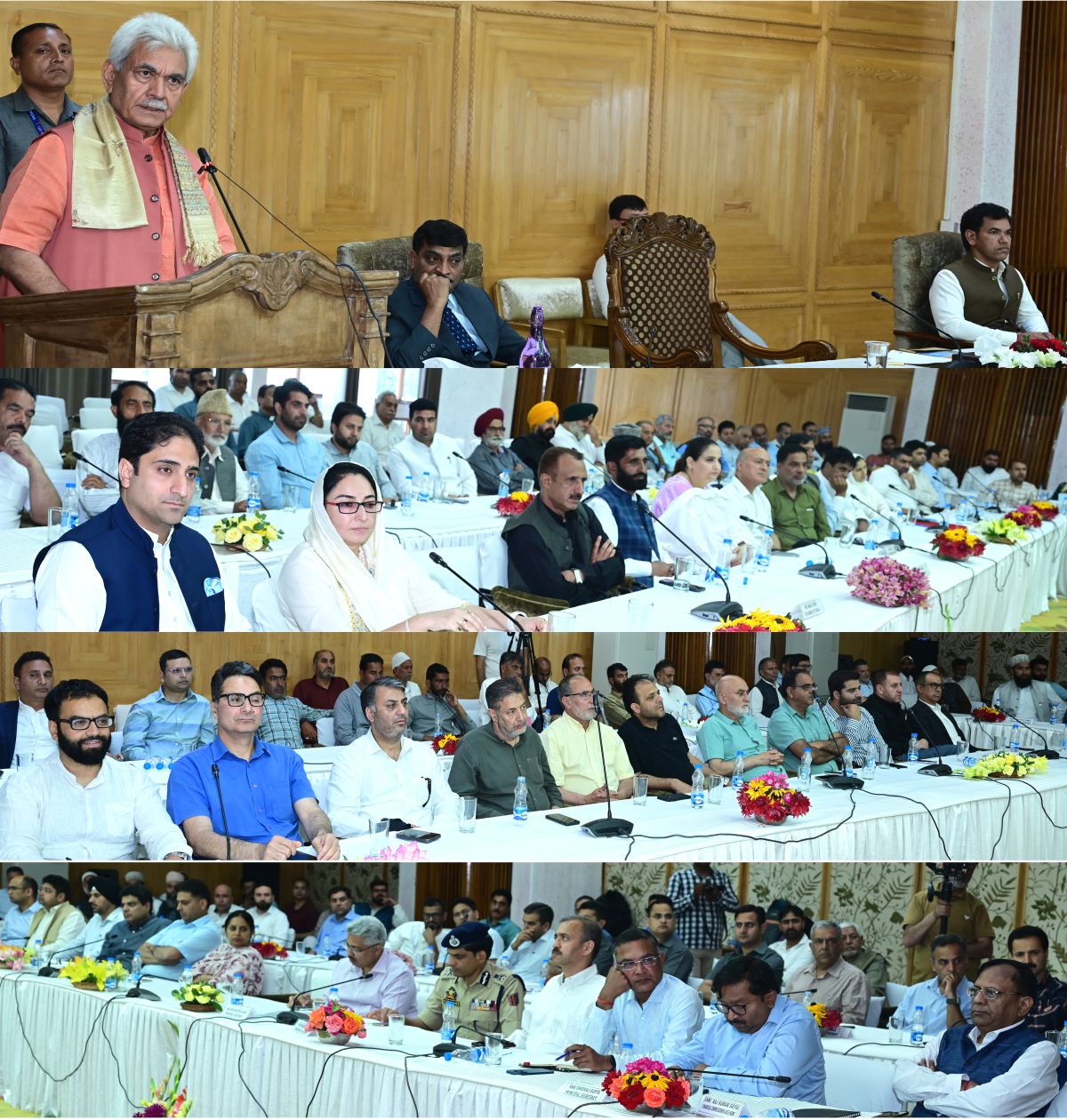 LG interacts with prominent members of PRIs, civil society, business and spiritual leaders