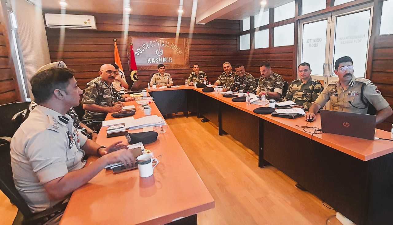 Ahead of SANJY, ADGP Kashmir chairs joint meeting at PCR Kashmir