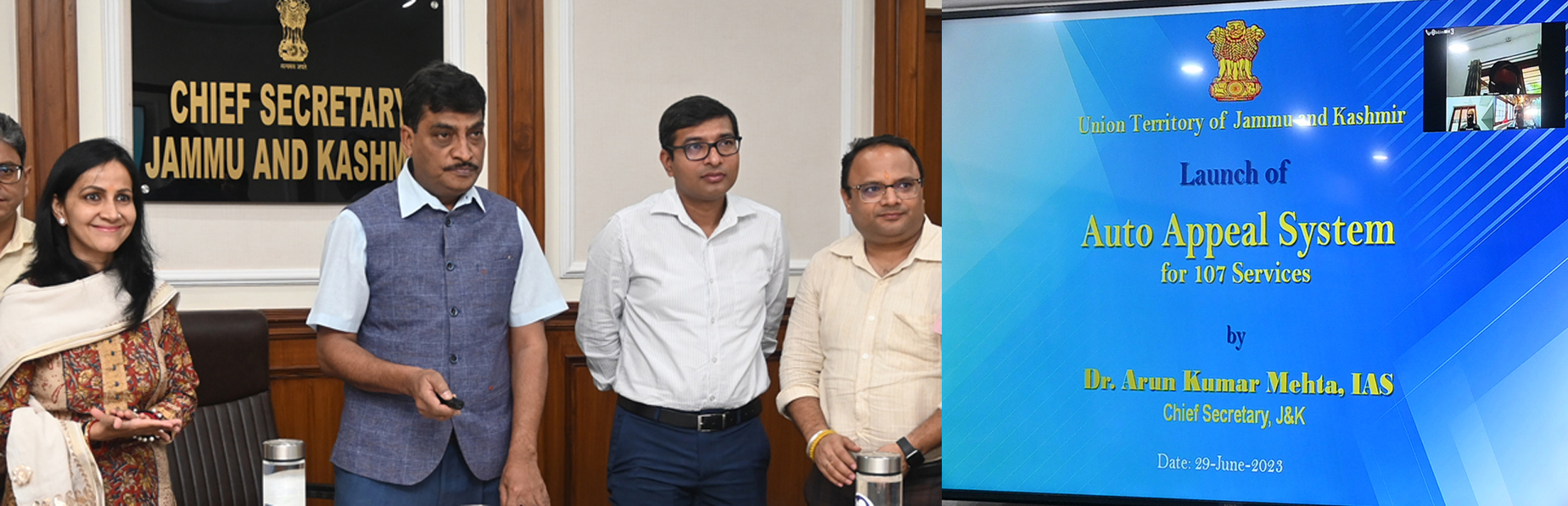 Adding 107 more services to Auto Appeal System a step towards ‘corruption-free J&K’: CS