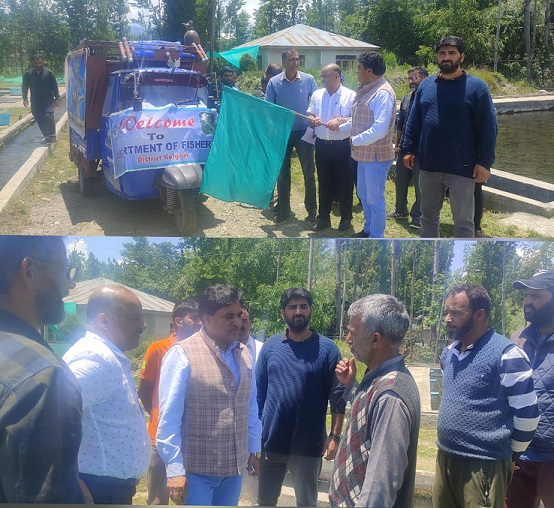 Director Fisheries kick-starts Trout seed distribution in Kulgam