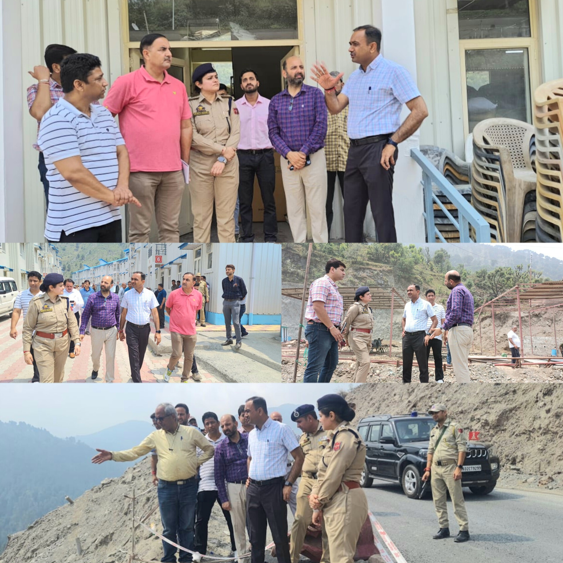 Div Com inspects traffic, progress on National Highway maintenance in Ramban