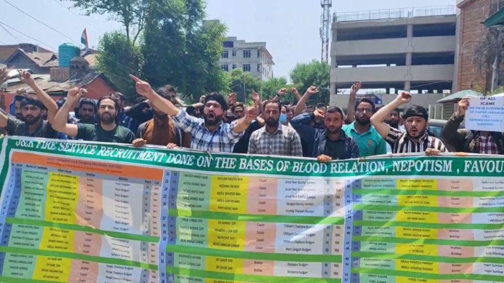 Fire & Emergency Services recruitment: Job aspirants allege irregularities, stage protest